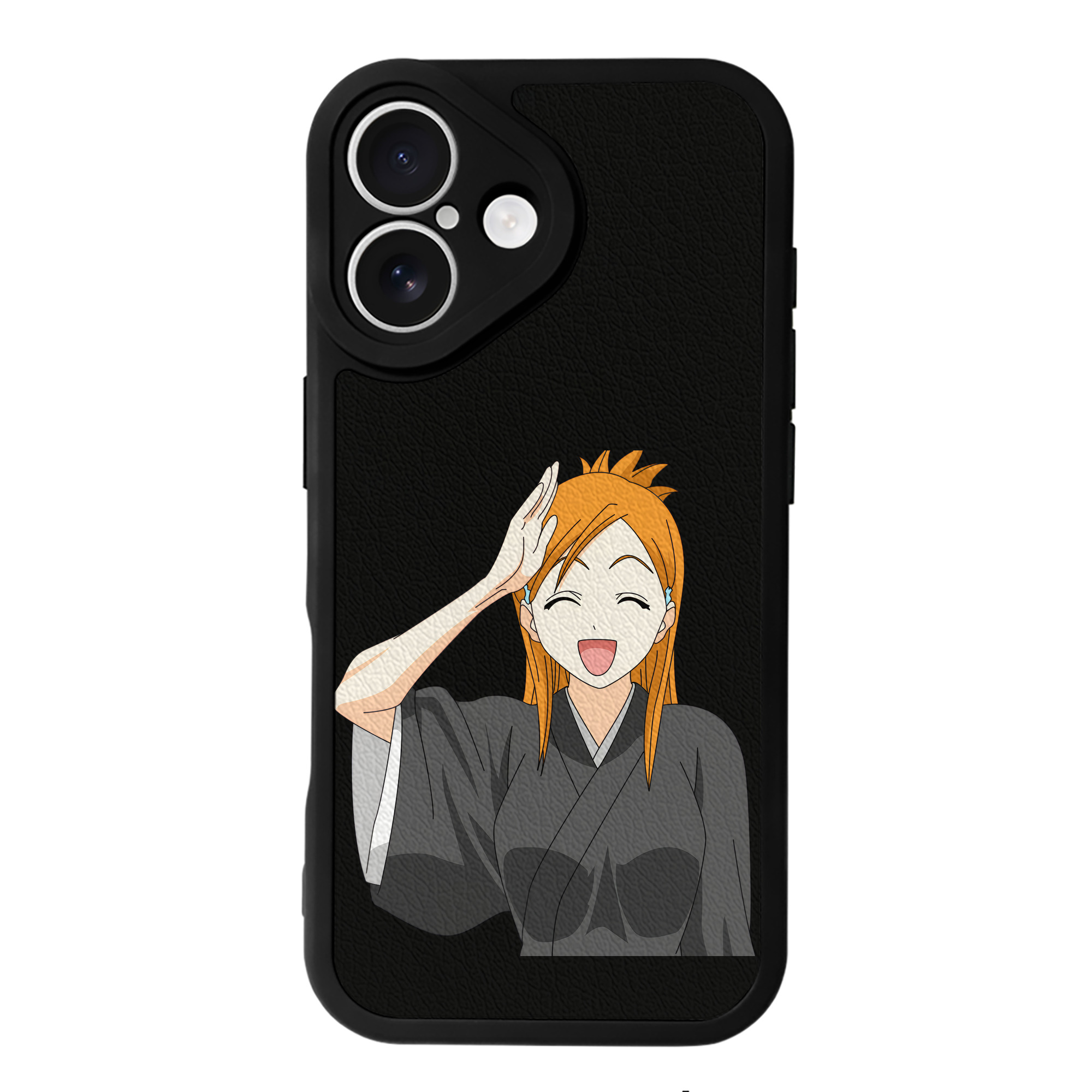 （画像用） ブリーチ 井上織姫（いのうえおりひめ） BLEACH Inoue Orihime 【iPhone 16シリーズ対応】シリコンスマホケース（レザー調） 材質：シリコン